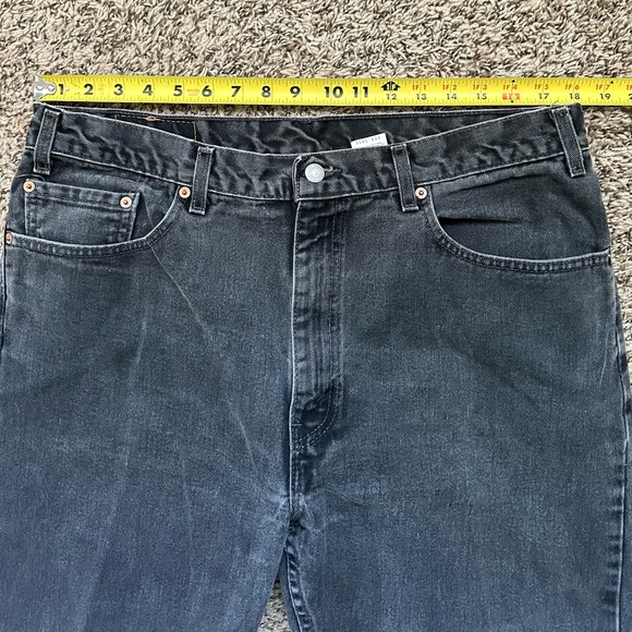 Levi’s 505 Vintage Jeans Made In USA Mens 38x32 Black Regular Fit - Picture 9 of 12